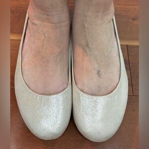 Gold Flats (Shiny gold fabric)